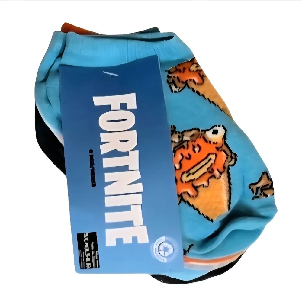NEW Fortnite Kids' No Show Style Socks, 6 Pair Assorted Print, Size Small